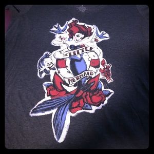 Little mermaid pinup style T